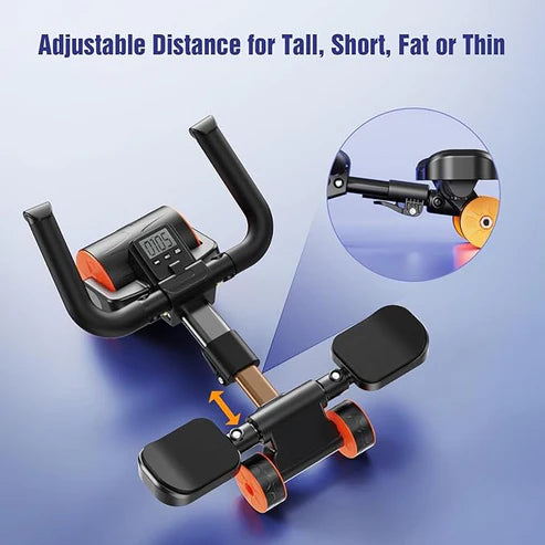 Abdomen Wheel with Mobile Holder – Core Strength Roller for Home Fitness