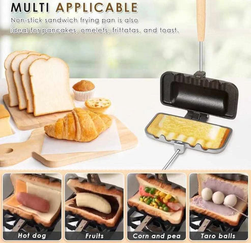 Non-Stick Sandwich Frying Pan – Quick, Easy & Oil-Free Cooking