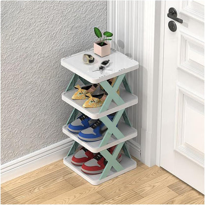 X-Shaped Shoe Rack | Space-Saving Foldable Shoe Organizer