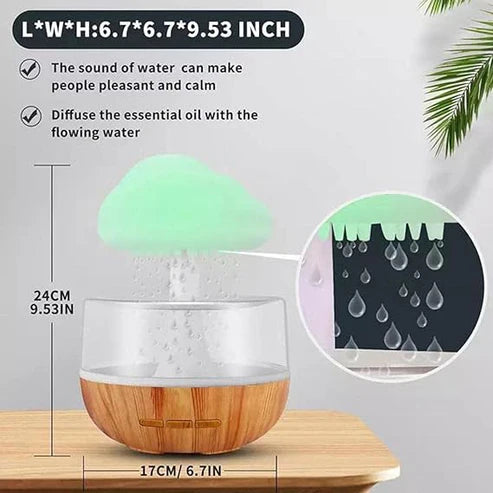 Cloud Rain Humidifier – Soothing Mist & Relaxing Rain Design
