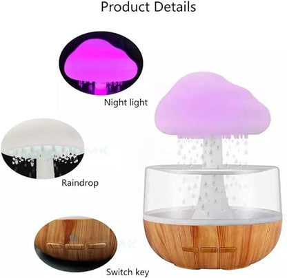 Cloud Rain Humidifier – Soothing Mist & Relaxing Rain Design