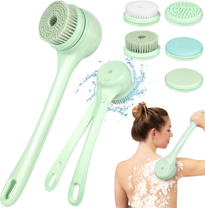 Electric Body Brush for Back and Shower | Deep Cleansing & Massage Scrubber