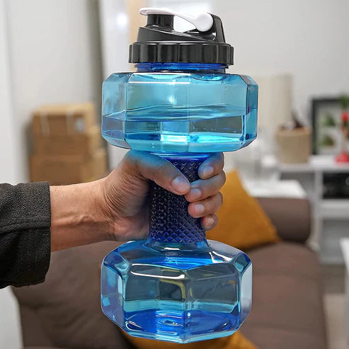 LORDEX – Dumbbell Shape Water Bottle (2-in-1 Fitness & Hydration)