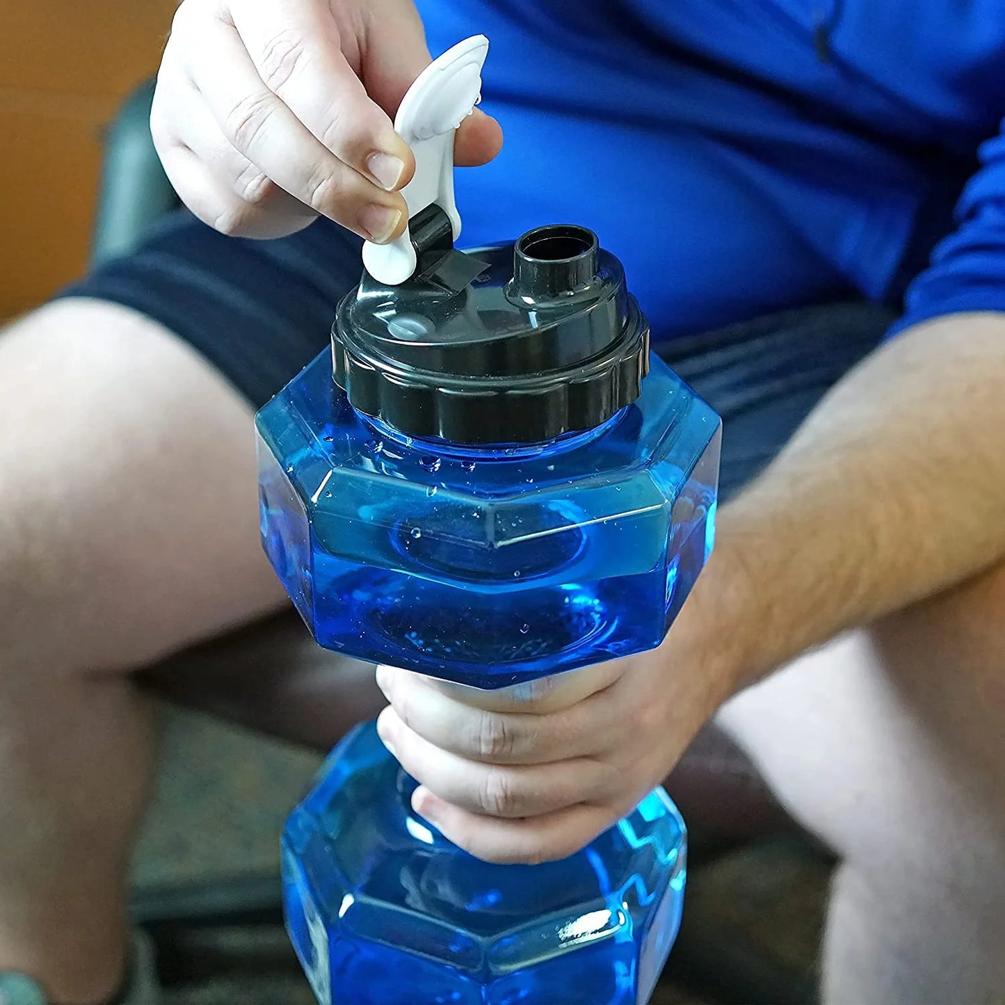 LORDEX – Dumbbell Shape Water Bottle (2-in-1 Fitness & Hydration)