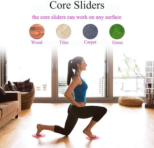 LORDEX – Sliders Discs | Core & Full-Body Workout Gliding Discs