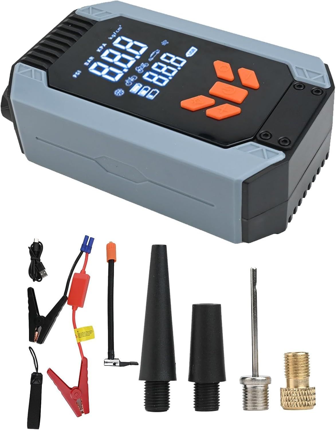 Portable 7200ACA Car Starter with Air Pump | Battery Booster + Power Bank (150 PSI)