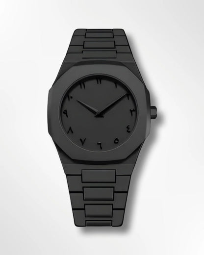 Stainless Steel Arabic Watch – Elegant Timepiece with Arabic Numerals